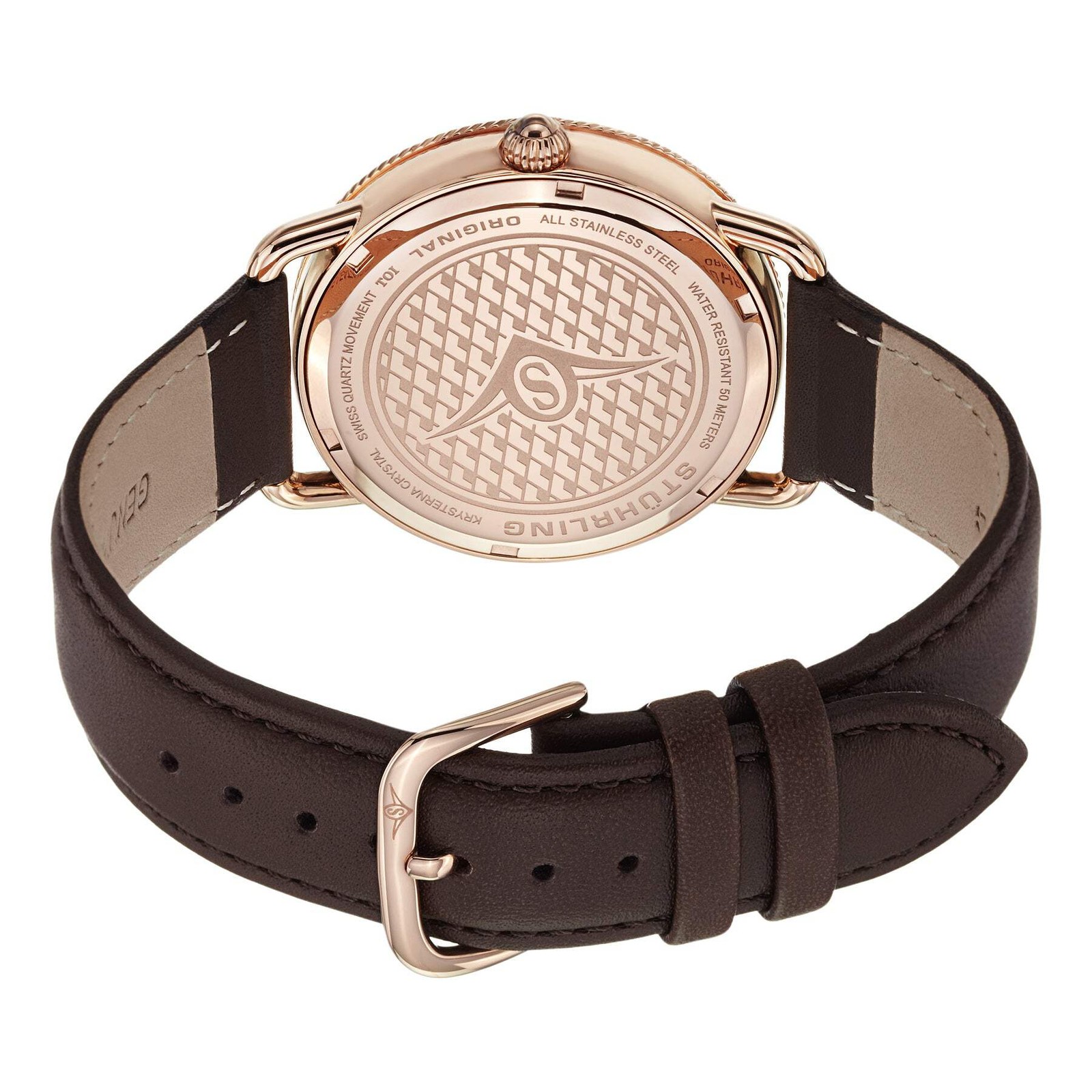 Symphony Brown/Leather/Silver Dial/Rose Case 207.04 | Silver Dial Wristwatch 207