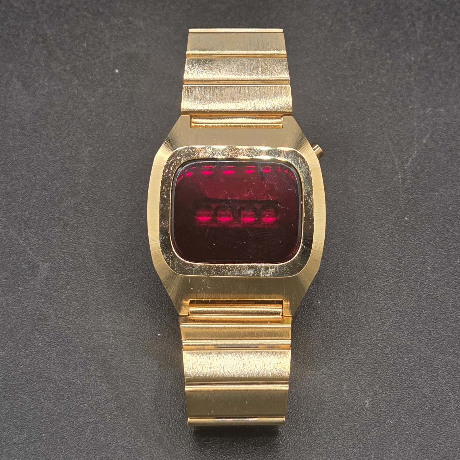 Digital Gold (color) Watch Space Age Stainless Steel Mens Quartz Hong Kong