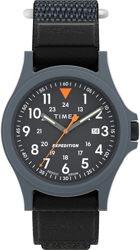 Brand New Timex Men’s Expedition Acadia Black Dial Fabric Watch TW4B29500