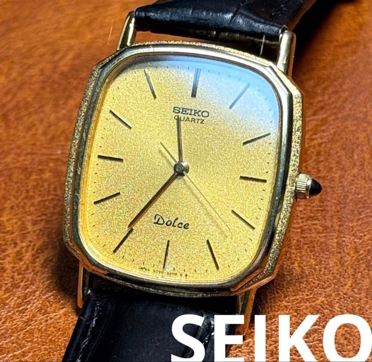 SEIKO DOLCE 6030-5550 Square Quartz Vintage 1982 Men’s 28mm From Japan