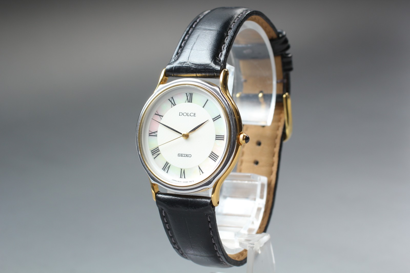 [Near MINT] SEIKO Dolce 5E31-6D60 32mm White Shell Dial Men’s Watcch From Japan