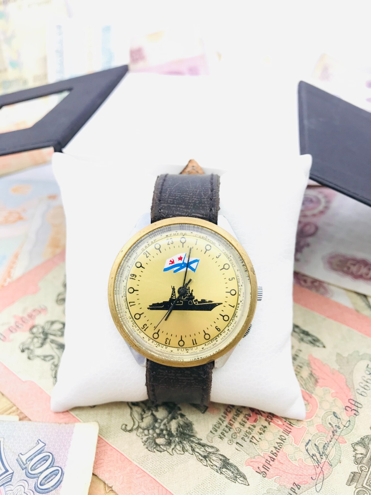 🐧 Rare Raketa 24 Cities Polar Soviet Arctic Watch 2623 Wristwatch USSR ❄️