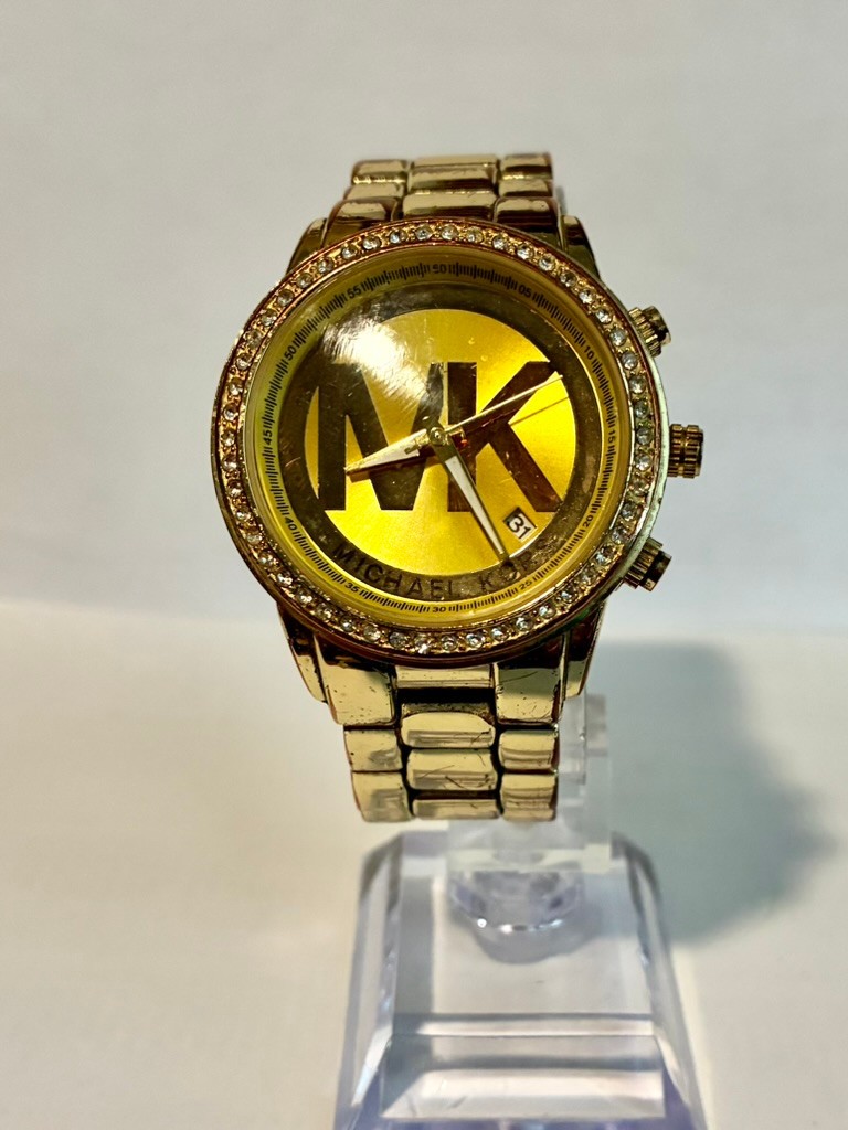 Michael Kors Womens Watch Gold Tone New Battery
