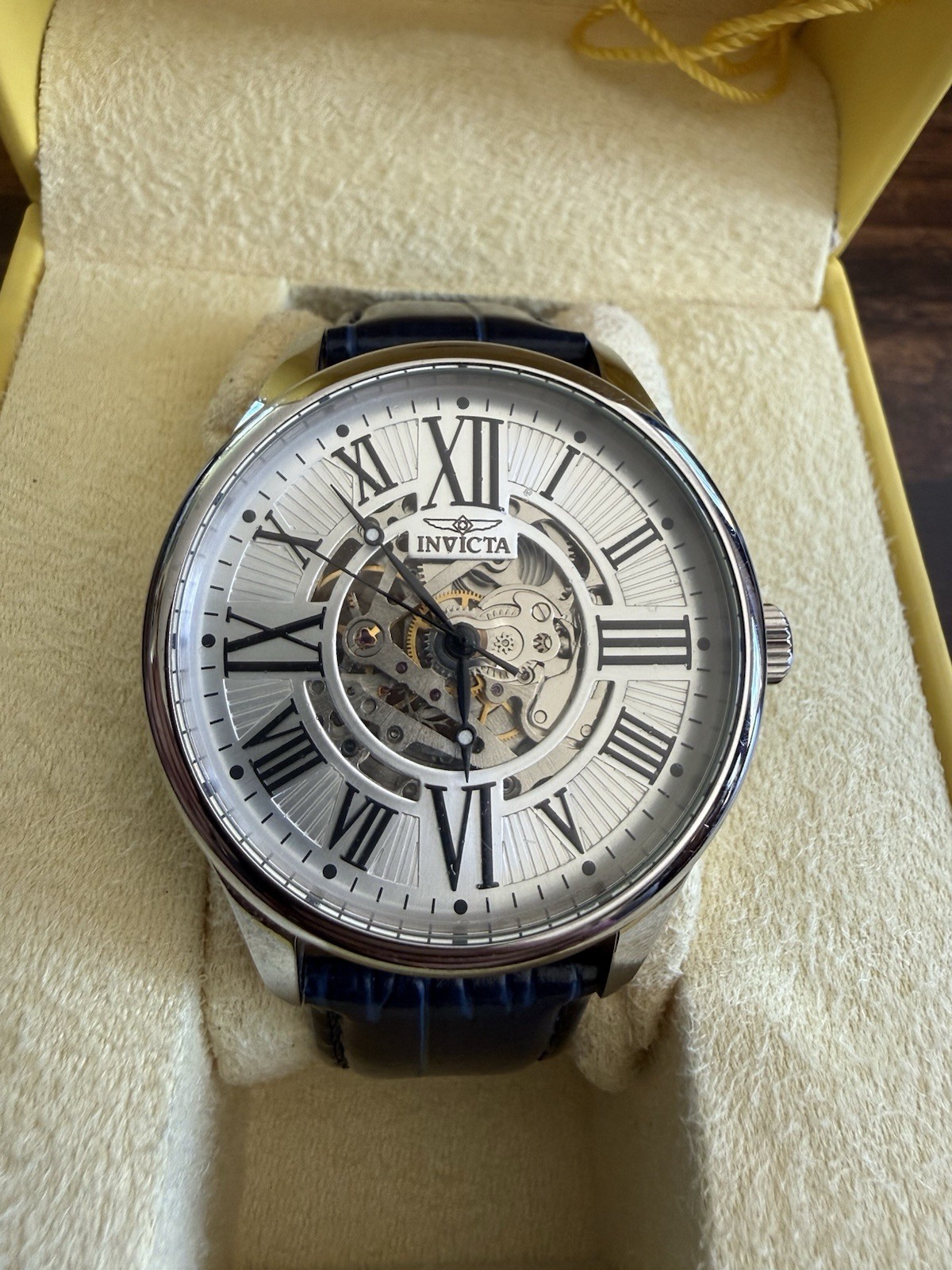 UNIQUE Men AUTOMATIC SKELETON Watch INVICTA “Vintage Collection” 23634 RARE