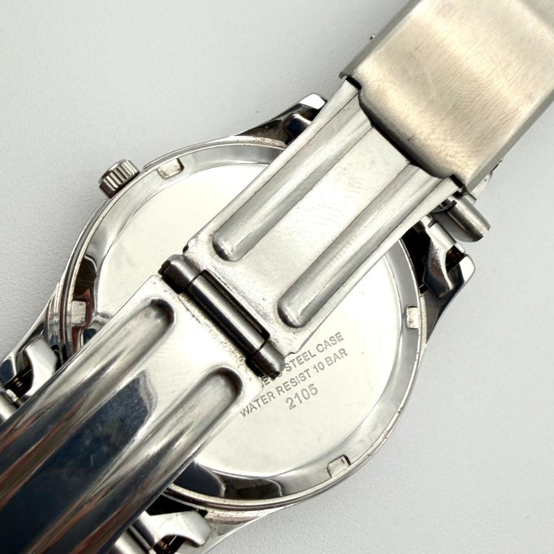 Citizen Q&Q watch, new battery, day-date, stainless steel, men’s, workin