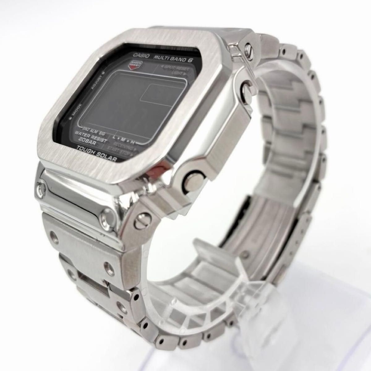 CASIO G SHOCK wristwatch GW M5610UBC 1JF Full metal custom Silver Digital Men’s