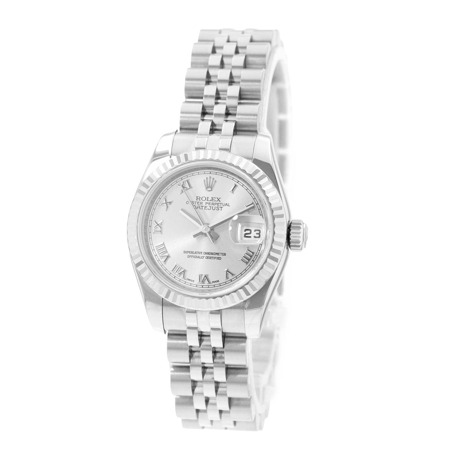Rolex Datejust 26 179174 Silver Dial Steel Automatic Ladies Watch Card 2008