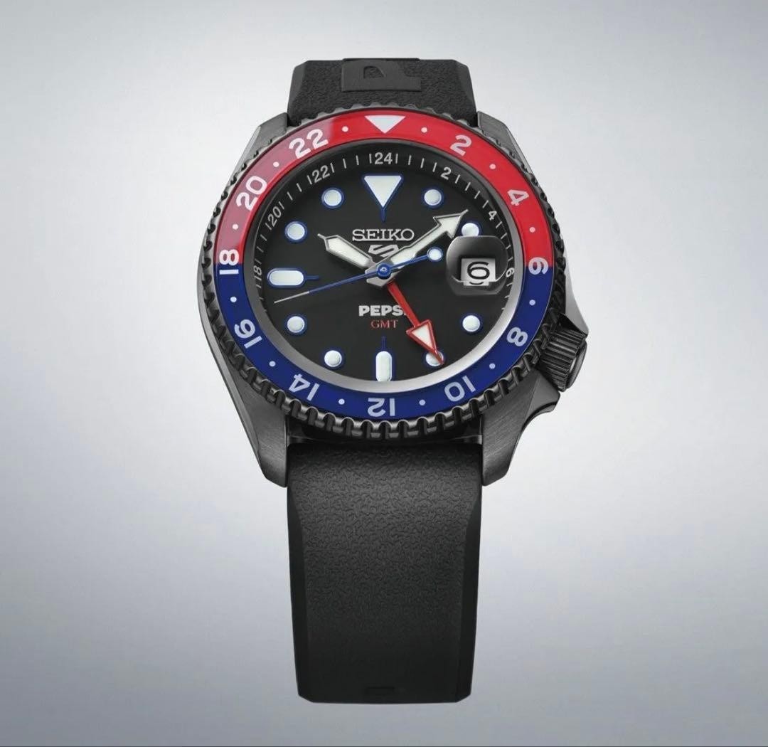 Seiko 5Sports Pepsi Limited to 500 bottles in Japan SBSC023 85-E73 NEW