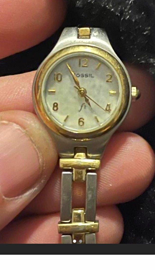 Fossil F2 Women’s Two-Tone Stainless Steel Quartz Analog Watch 23.9mm