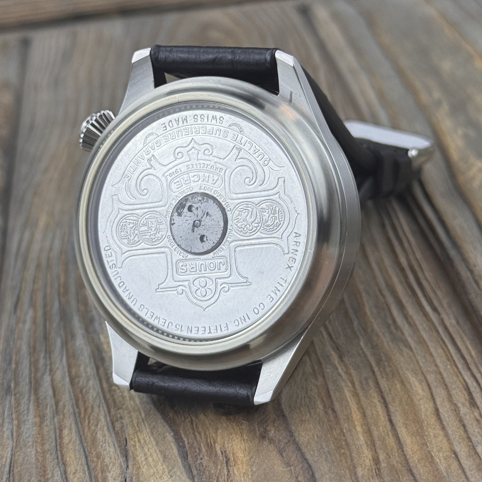 Marriage Watch With Hebdomas 8 days Pocket Movement Openheart, Enamel Dial, 48mm