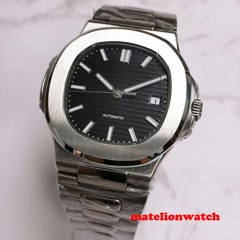 NH35A/PT5000/Miyota Square Automatic Mens Watch 40mm Sapphire Glass Date Bliger