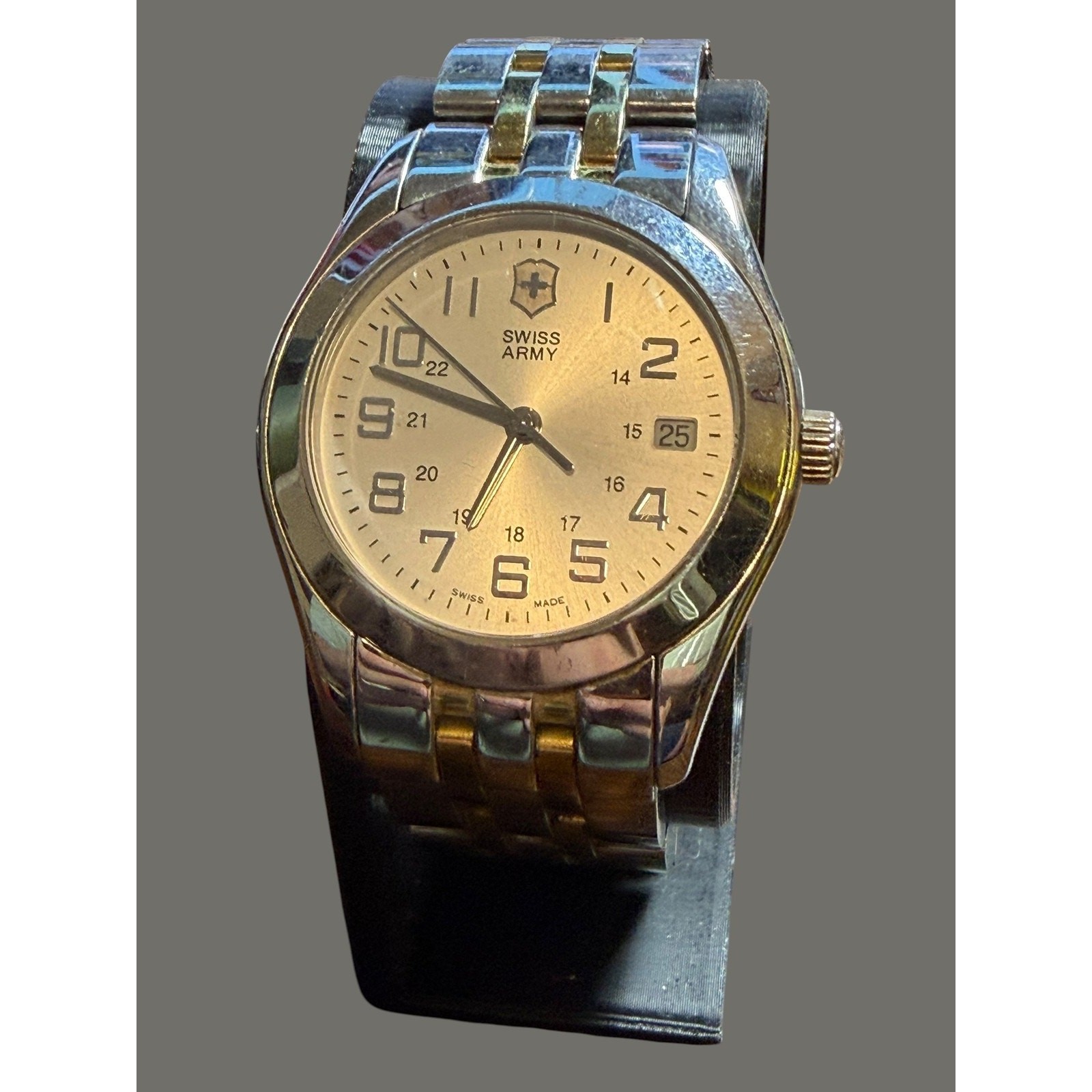 Victorinox Swiss Army Men’s Two-Tone Stainless Steel Quartz Watch Date 100M WR