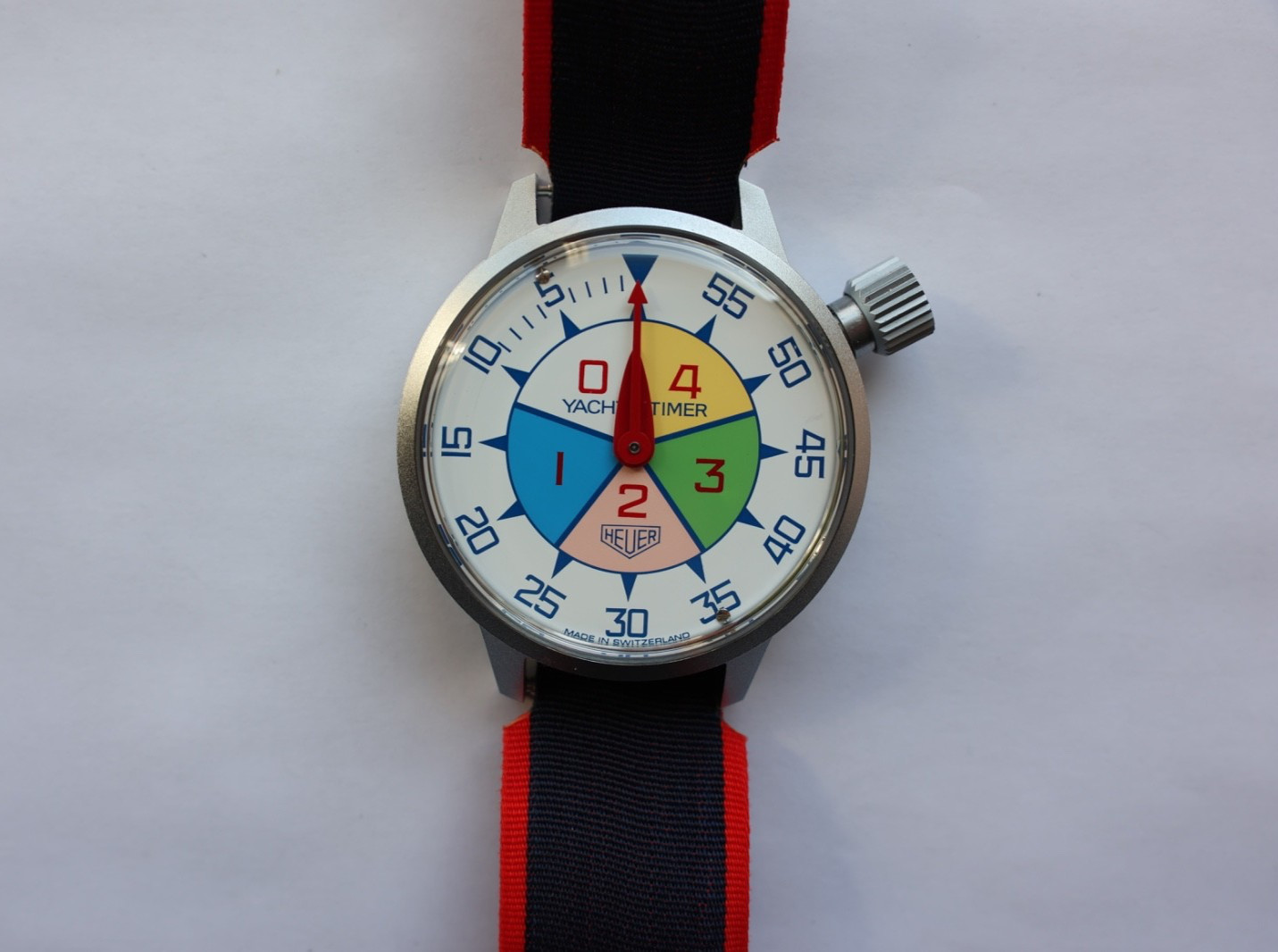 New Pre Tag Heuer 503.512 Mens Oversized Yacht Regatta Timer Stopwatch Mint