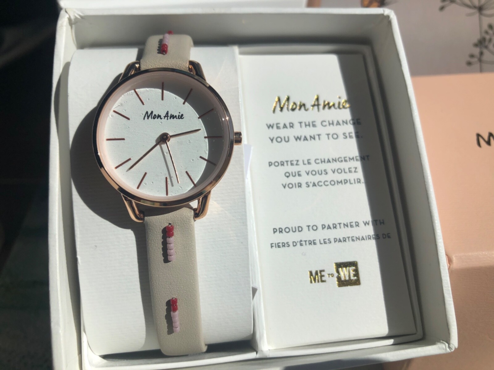 Mon Amie Clay color Leather Quartz Women’s Watch CBMA2513 $115