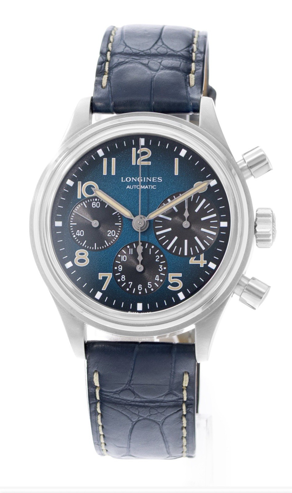 Longines Avigation Bigeye Automatic Chronograph Watch L28161932 Box/Papers