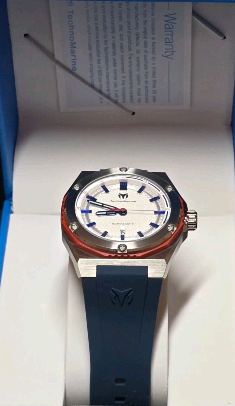 TechnoMarine Coral Legacy Men’s Watch – 45mm, Blue (TM-416091)