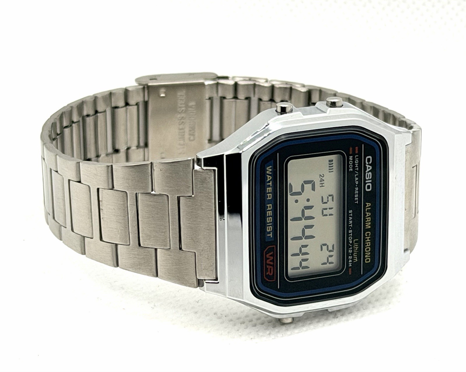 Casio A158W Vintage Digital Watch Alarm Chrono Stainless Steel New | No Box