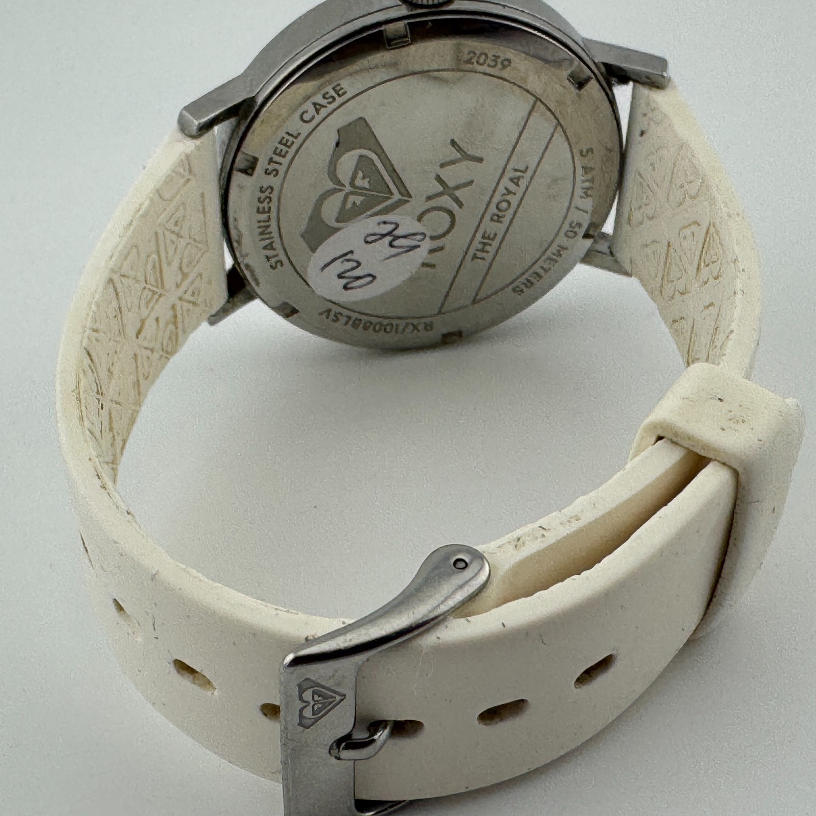 Roxy Quartz Watch The Royal Unisex 50m Silver Steel Analog ~ Needs Battery