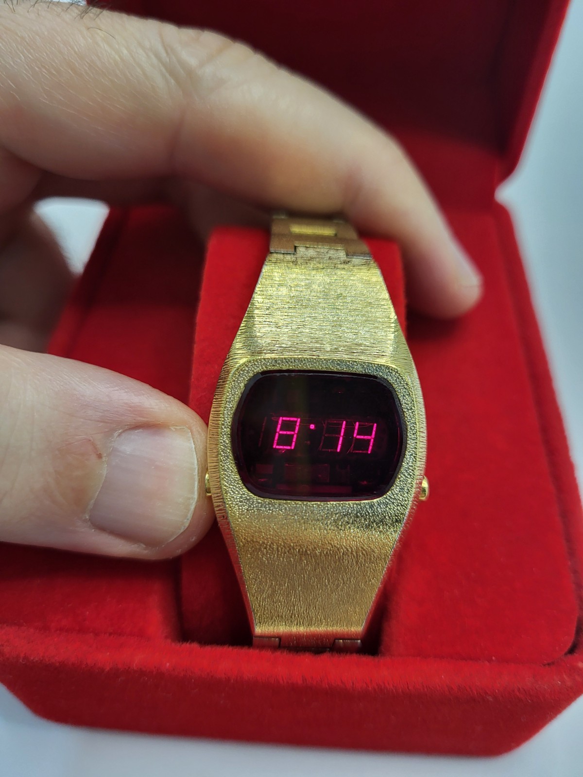 JAPAN [MINT] 1970s Sears Roebuck & Co Vintage LED Watch 1970’s Digital Red E7