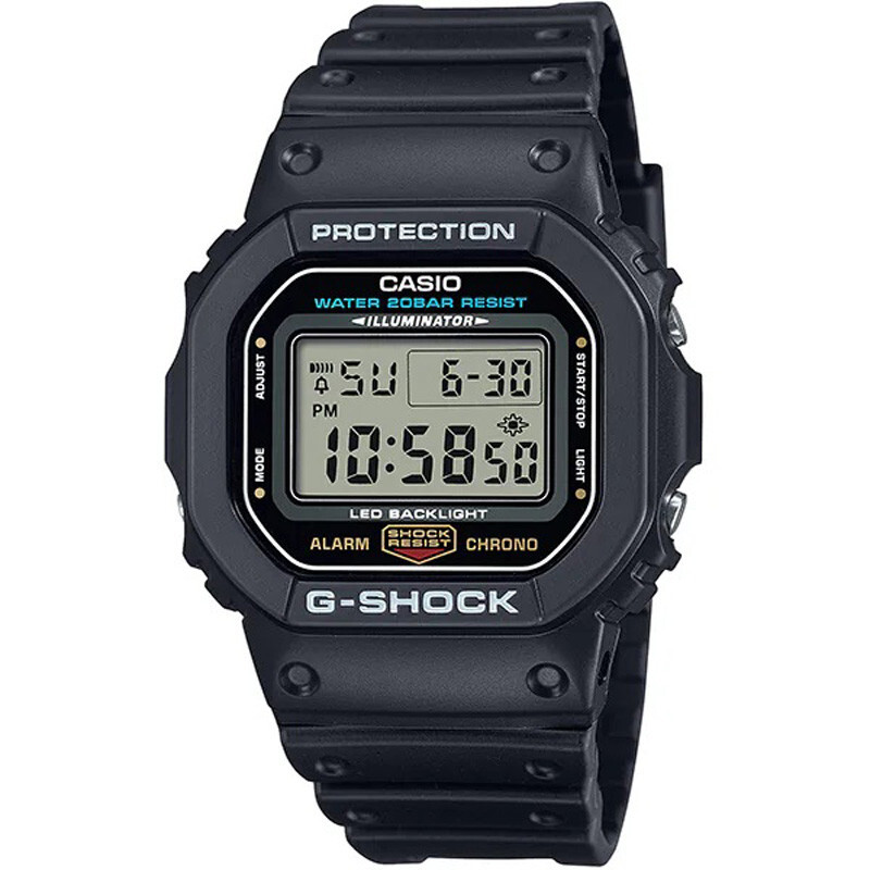 CASIO G-SHOCK DW-5600UE-1JF Black Digital Chronograph Illuminator Men Watch