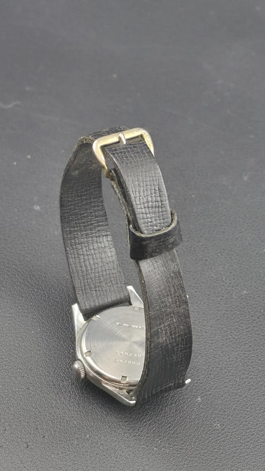 Vintage 1950s Ernest Borel Bumper Automatic Breguet Numeral Steel Field Watch…