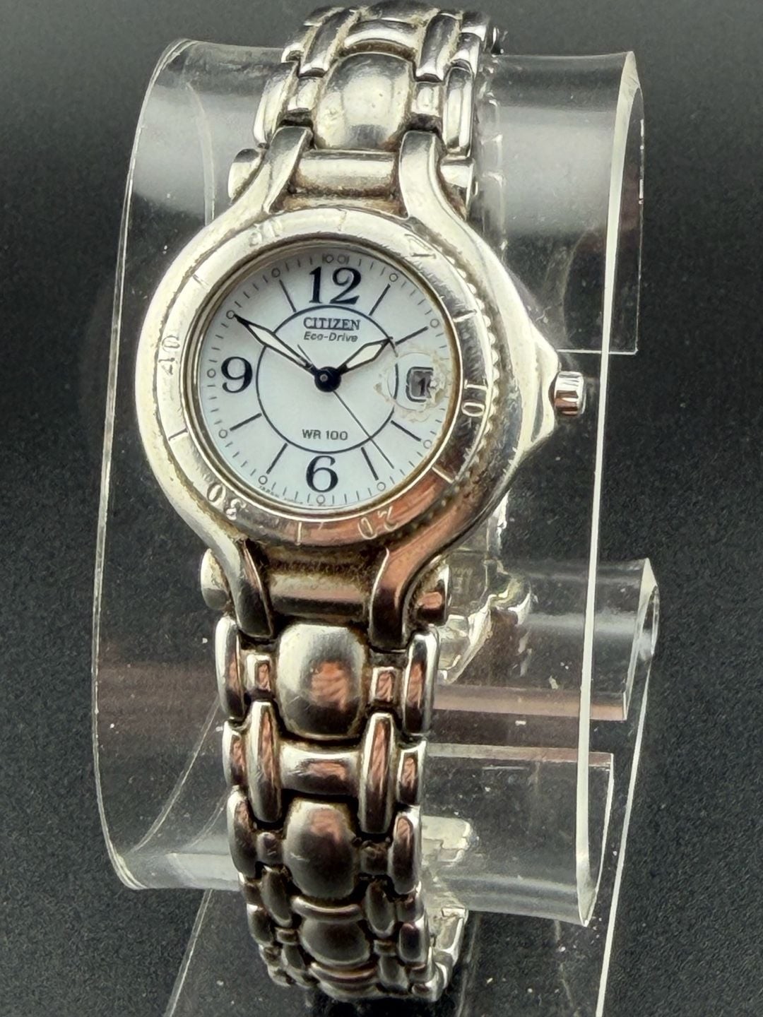Citizen Eco-Drive Women’s White Dial Sport Watch 10 BAR Solar 29mm E010-S011931