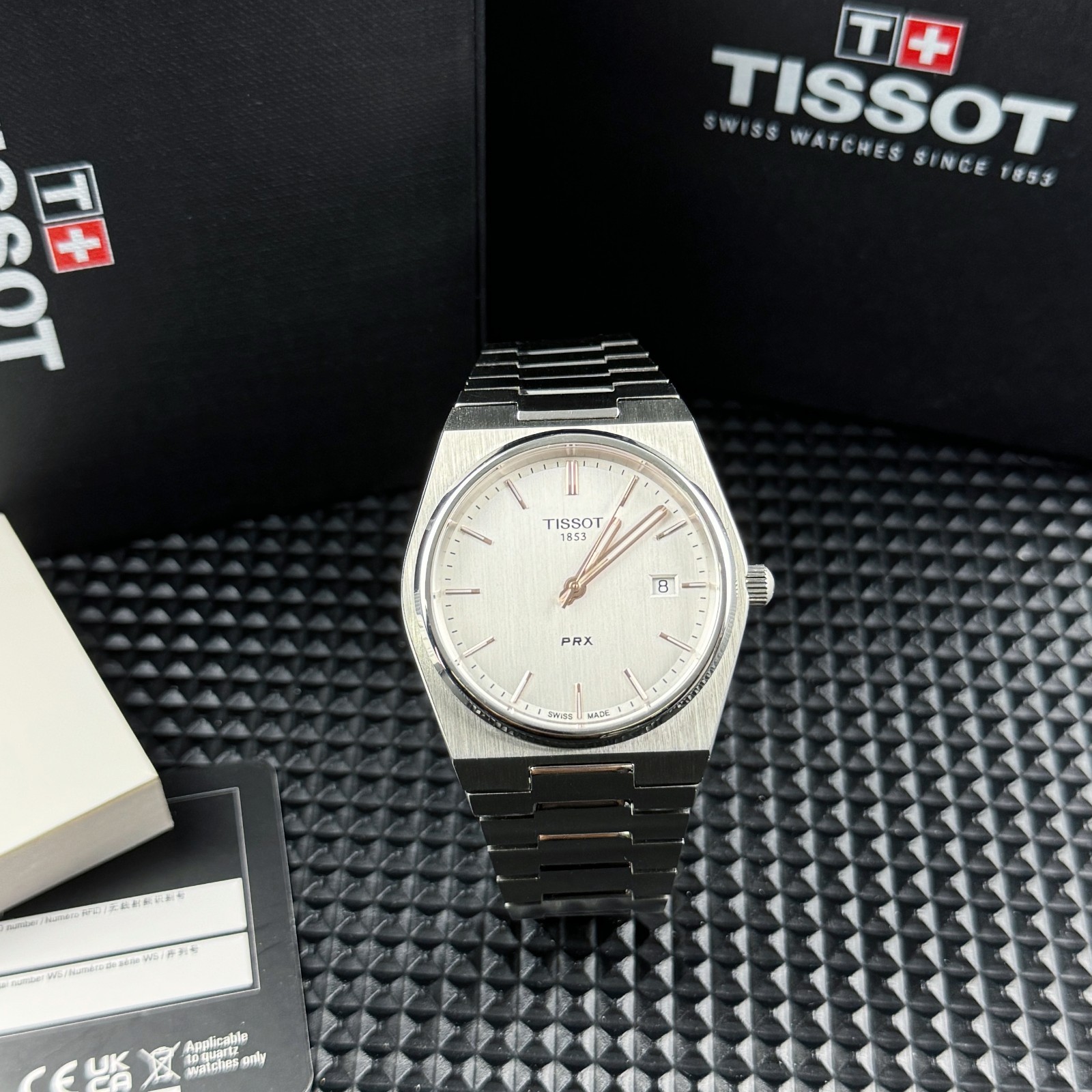 TISSOT PRX Swiss Quartz white Dial Men’s Watch 40mm T137.410.11.031.00