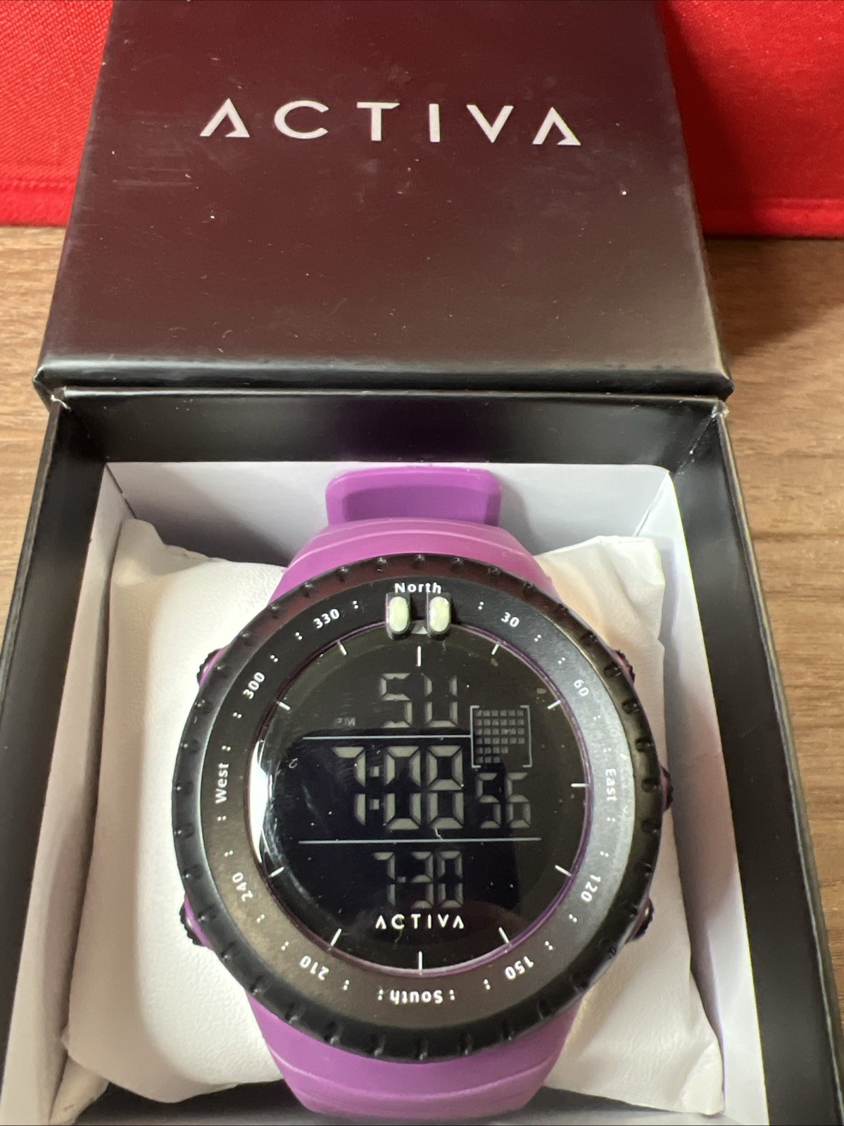 W Activa Odyssey X Invicta Digital Watch 50mm Purple/Black ACW1237-008 New