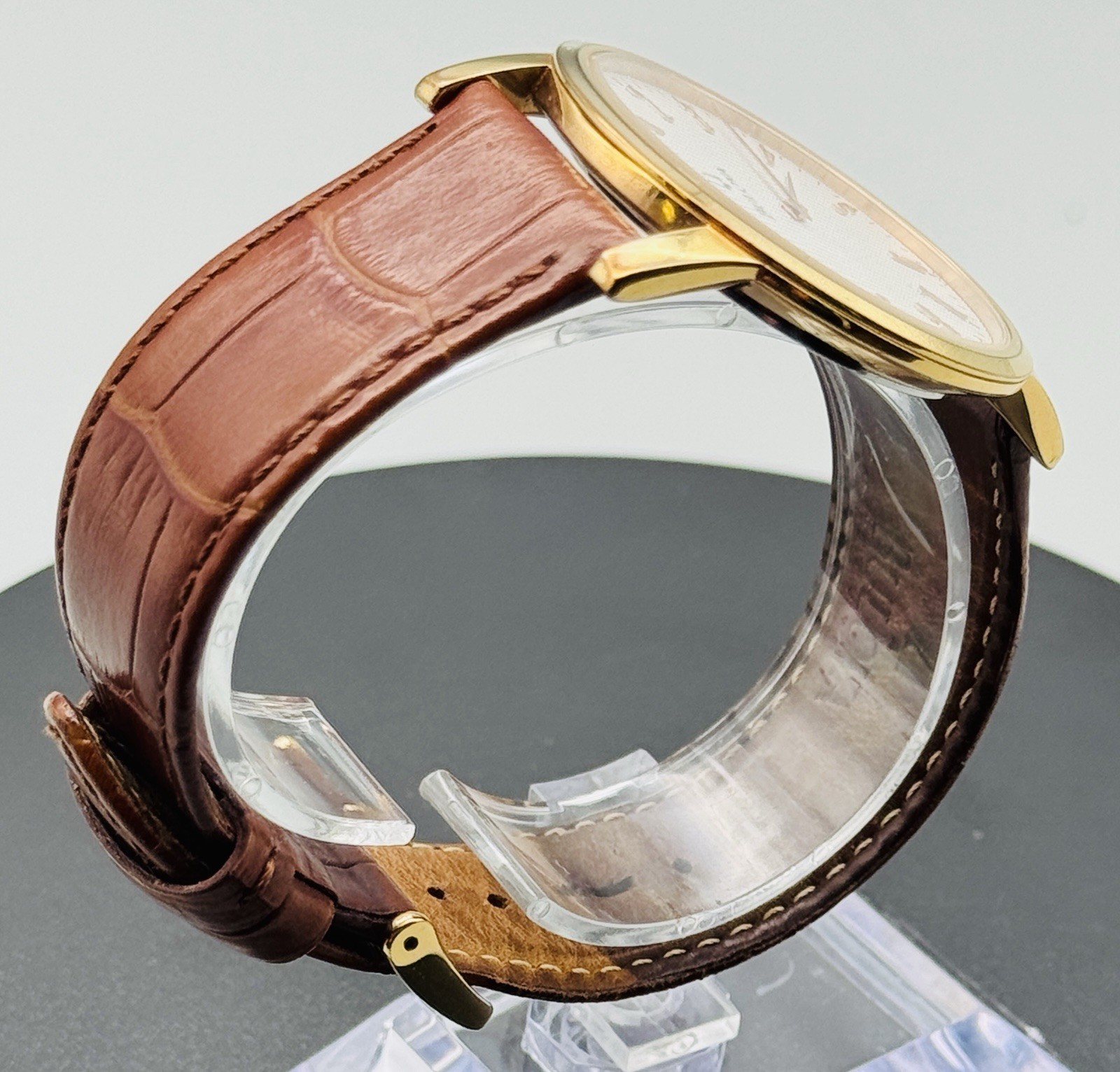 Bulova Classic Watch Men’s White Guilloche Dial Rose Gold Tone C435177 2013