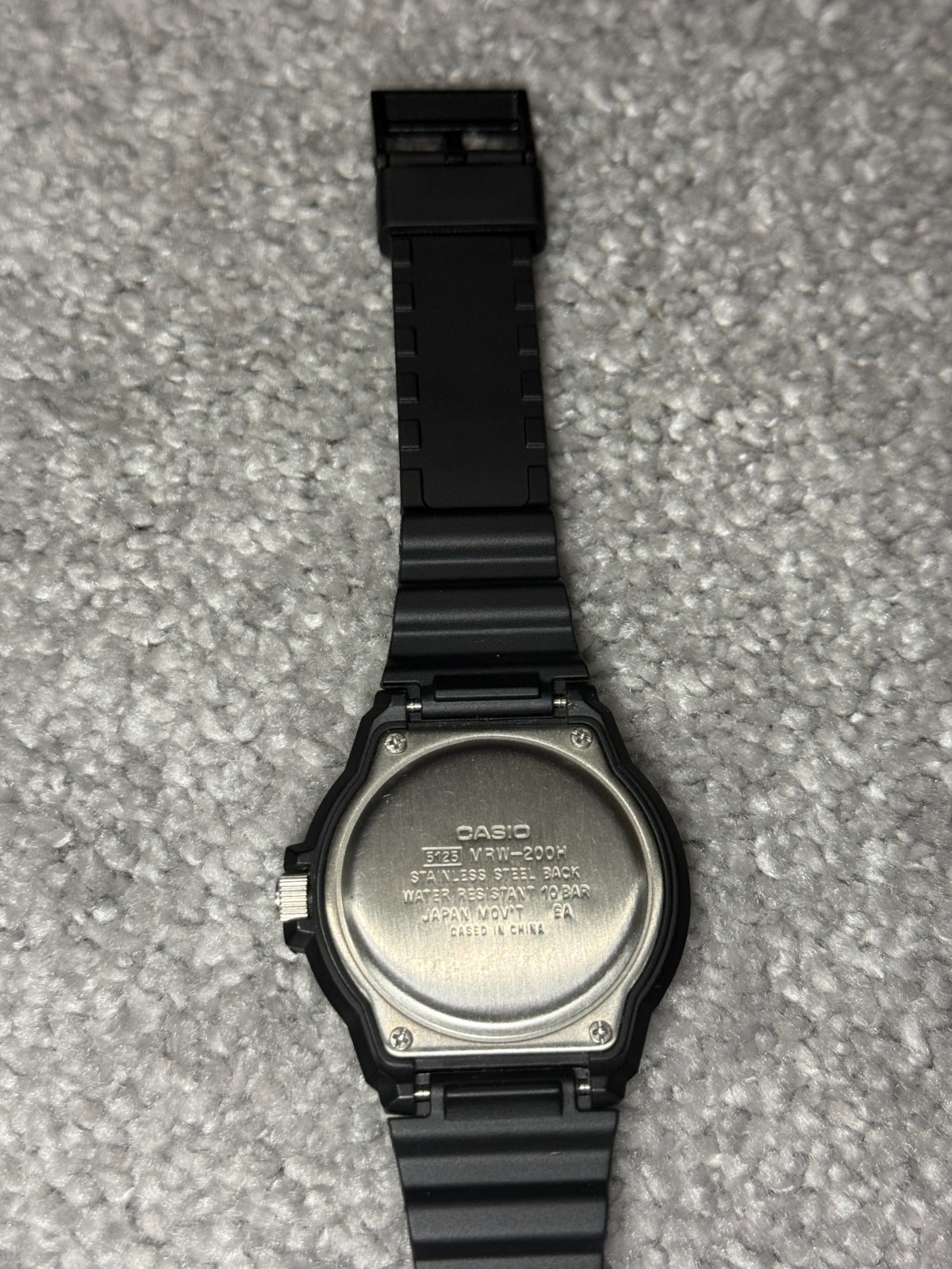 Casio MRW-200H Analog Watch Orange Black Day/Date 100 Meter WR With New Battery