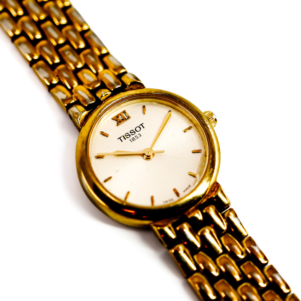 Tissot 1853 Ladies Gold Tone Quartz Watch | 23mm Swiss Made |#70976