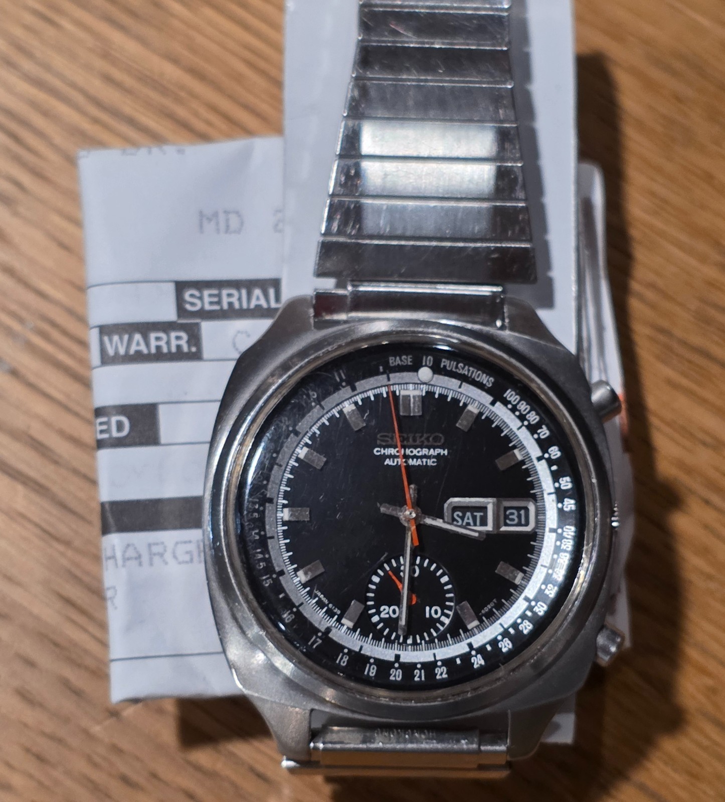 RARE – DOCTOR’S PULSATIONS Seiko Automatic Chronograph 6139-6020 Watch
