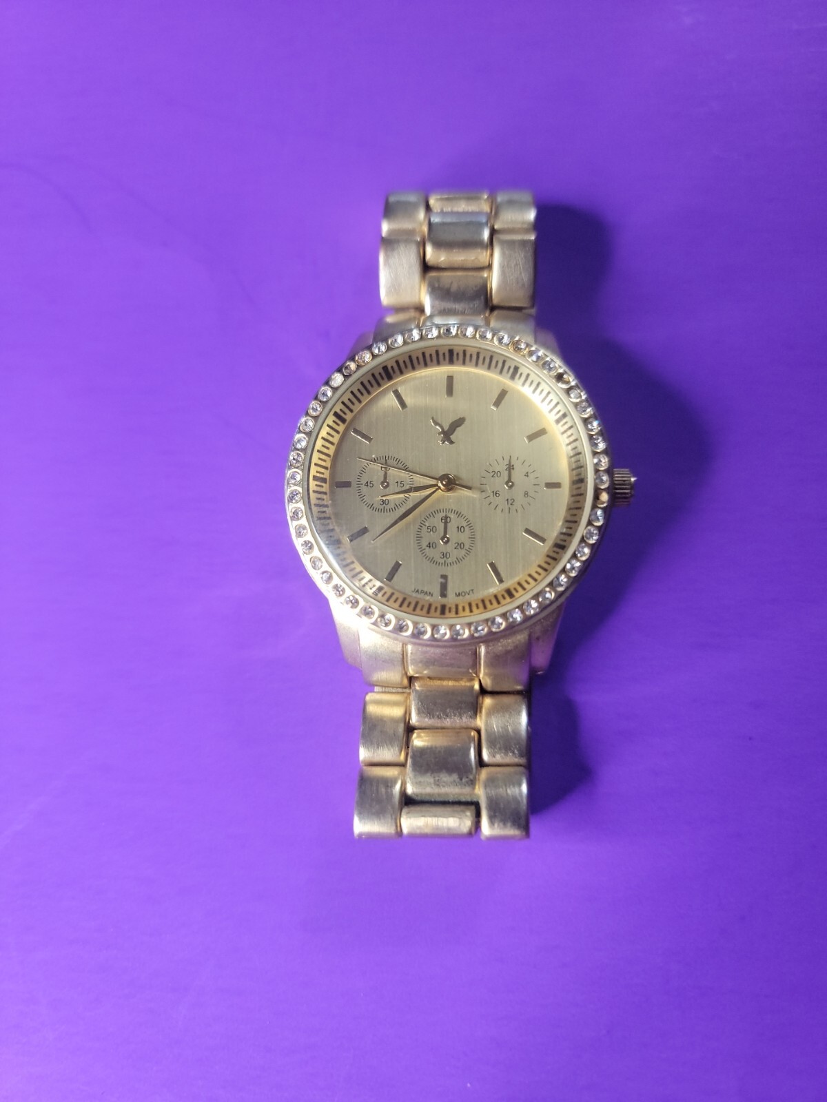 Stainless Steel Made In China Mens Gold Toned Watch Works