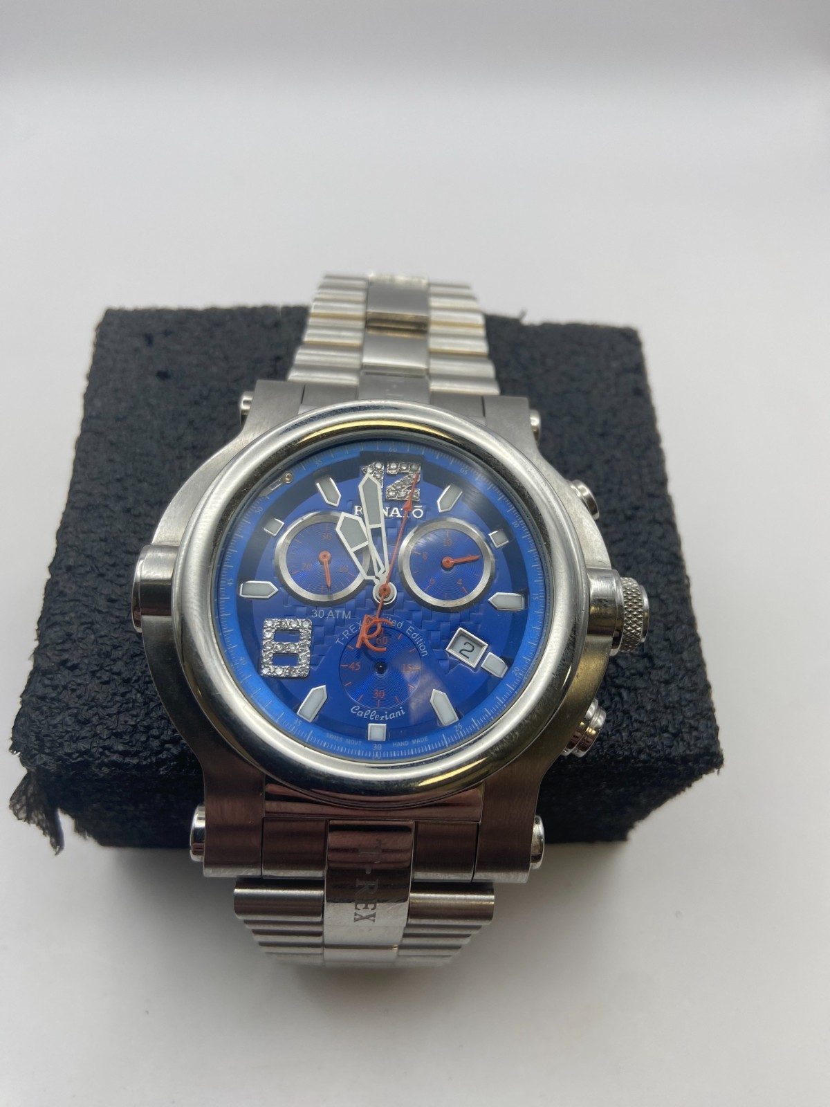 RENATO T-REX BEAST SWISS CHRONO LIMITED EDITION DIAMOND WATCH ( NEEDS SERVICE)