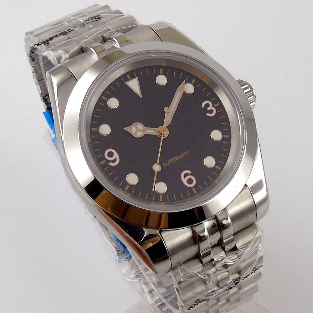Bliger NH35A PT5000 Automatic Men Watch Sapphire Glass Rose Gold Marks Date
