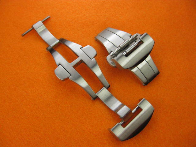 22mm DEPLOYMENT Clasp Double Folding Buckle for PANERAI 24mm Strap 3PC 22 Brush