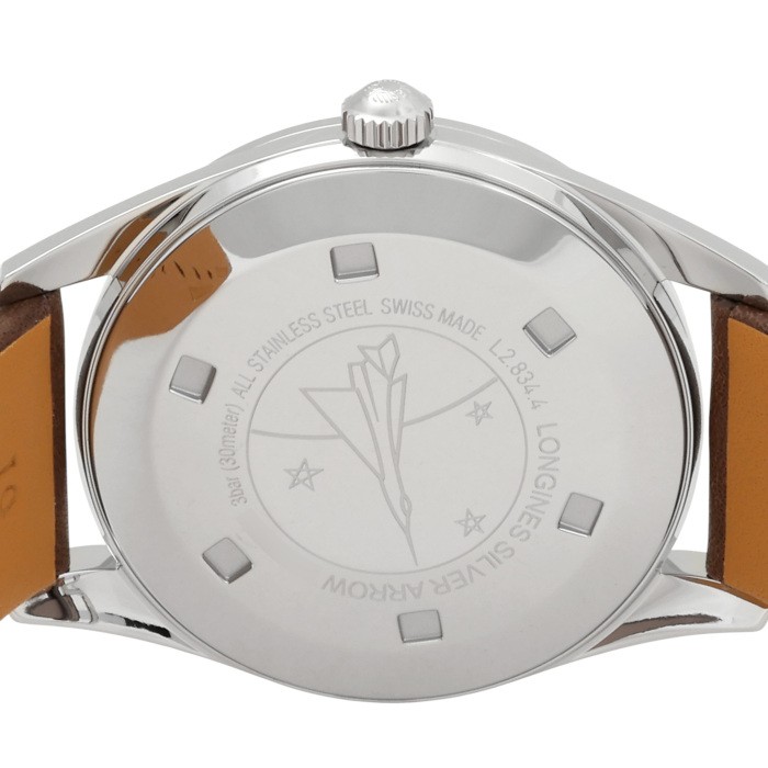 Longines Heritage L2.834.4.72.2 Stainless Steel 38.5mm Silver Dial #YKW960