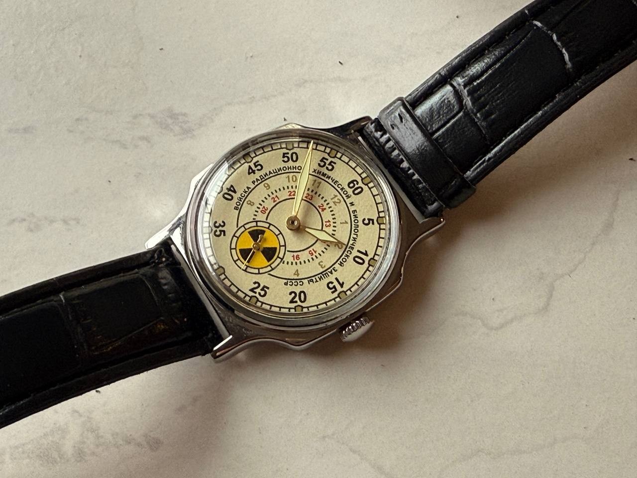 Soviet Mechanical Wrist Watch Pobeda Chernobyl Atomic Radiation USSR original