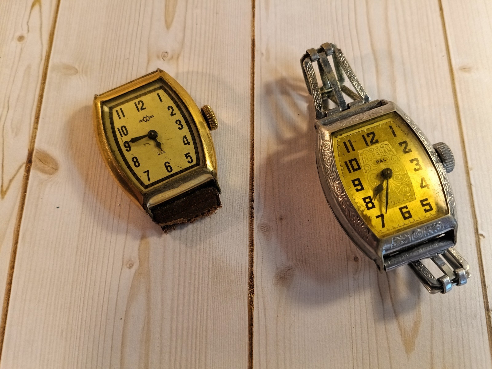 Vintage Mens Watch Ingraham PAL and Unbranded PARTS