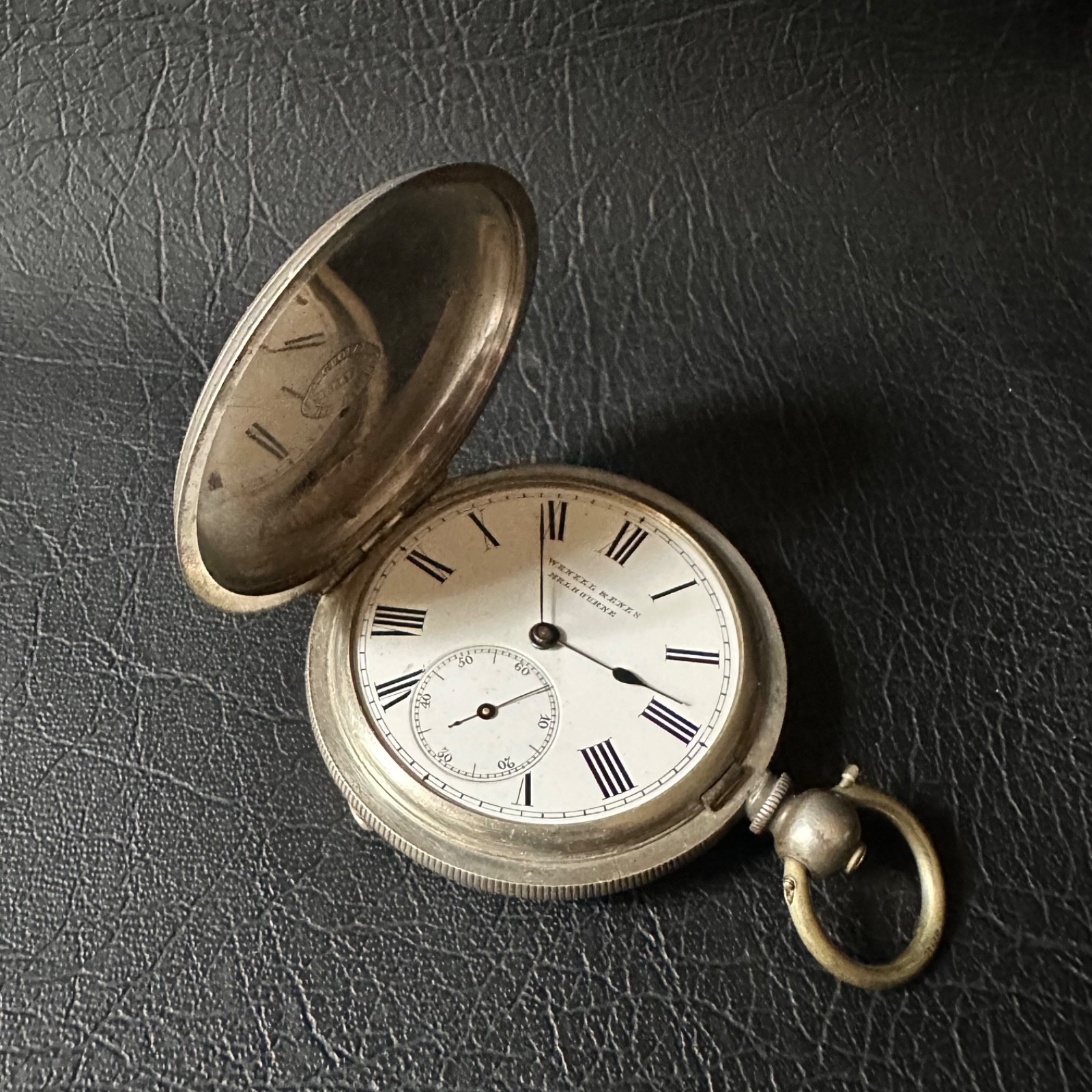 Rare Antique Wenzel & Enes Melbourne G. Chopard fine Silver case pocket watch