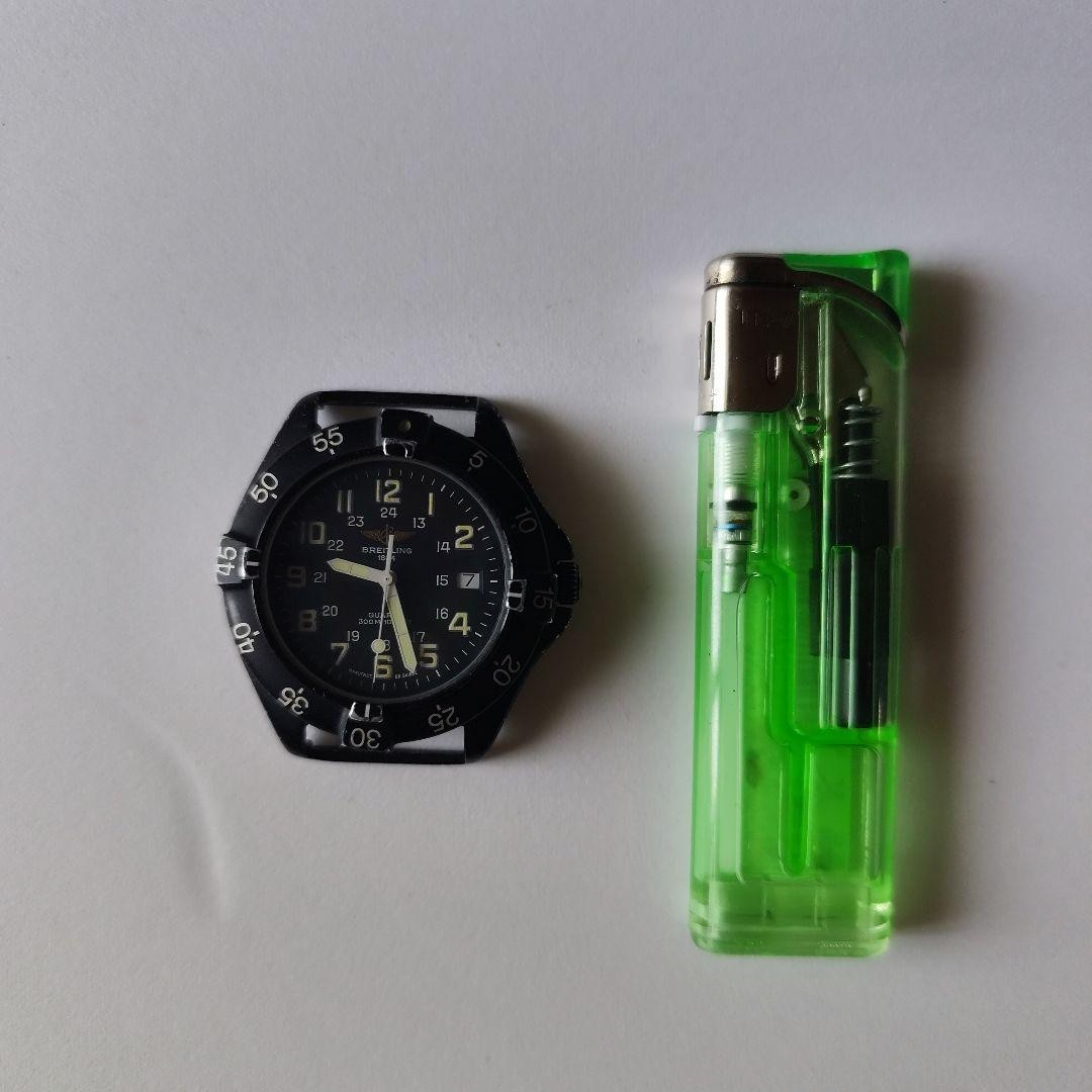 BREITLING Army Colt Quartz Watch Black Dial Running Vintage Japan