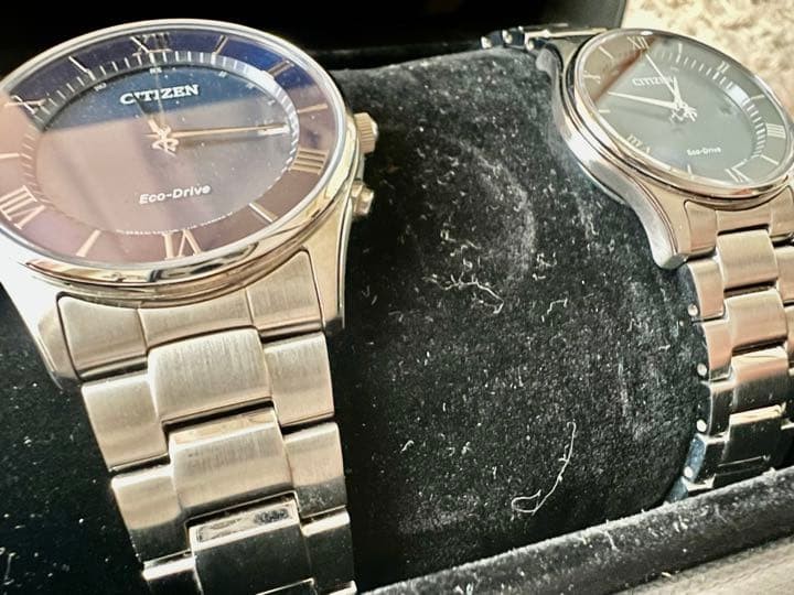 CITIZEN Pair Watch Wristwatch Light Power Solar Radio Watch