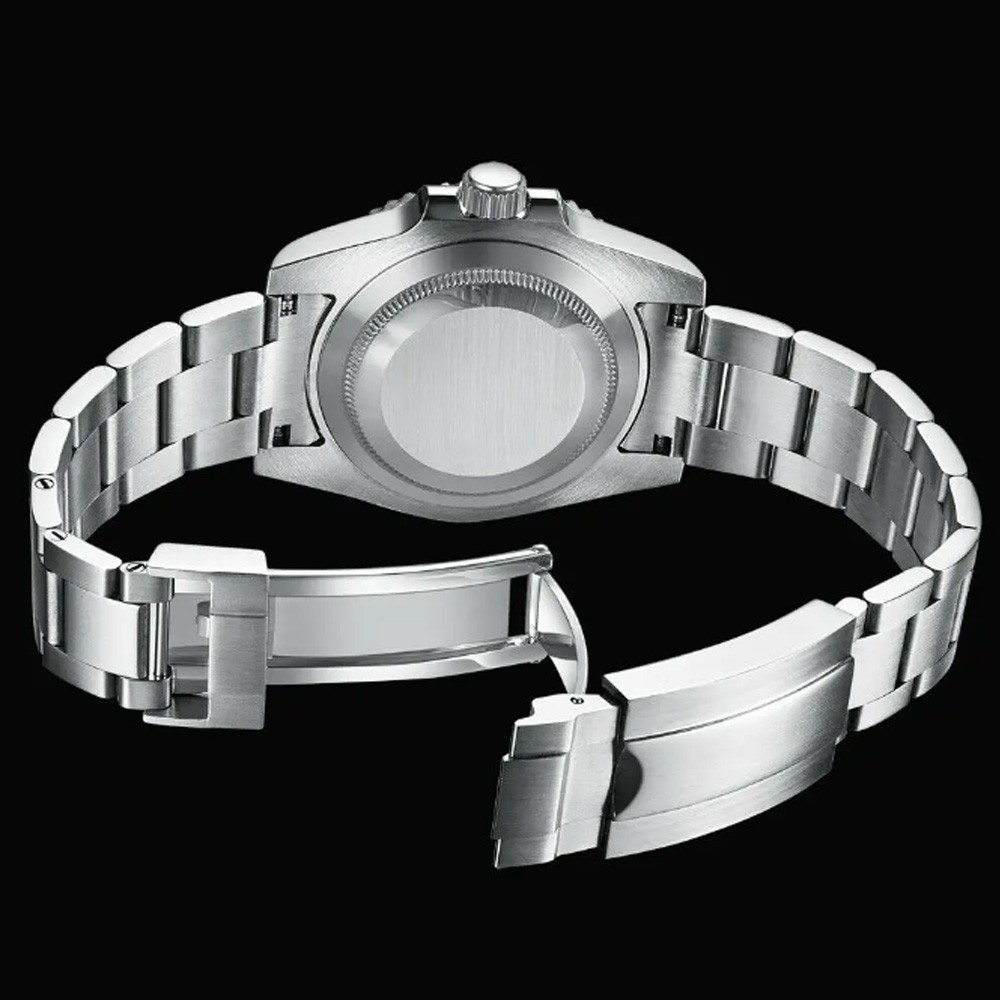 Tandorio Blue Dial 40mm Miyota 8215 PT5000 Mechanical Dive Watch Men 200M Diving