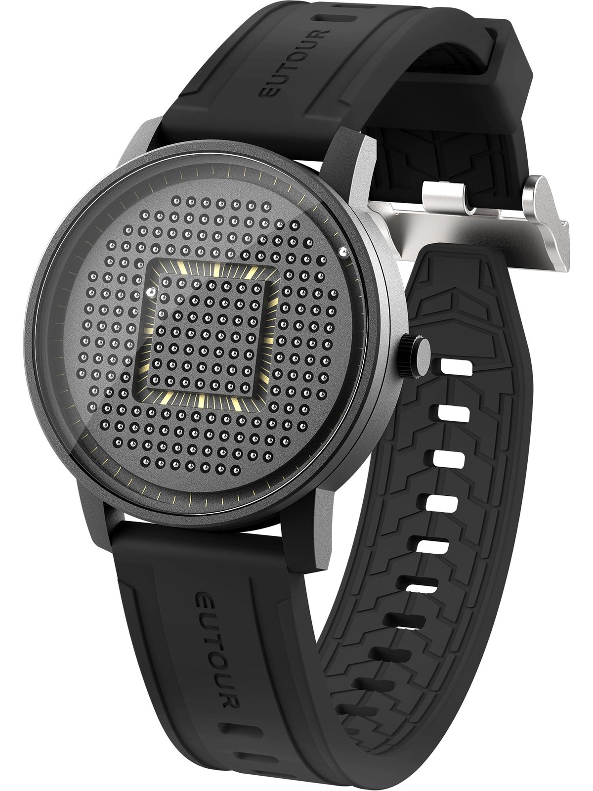 Magnetic Wrist Watch for Men Creative Magnet Balls Tracking Dial with Japanes…