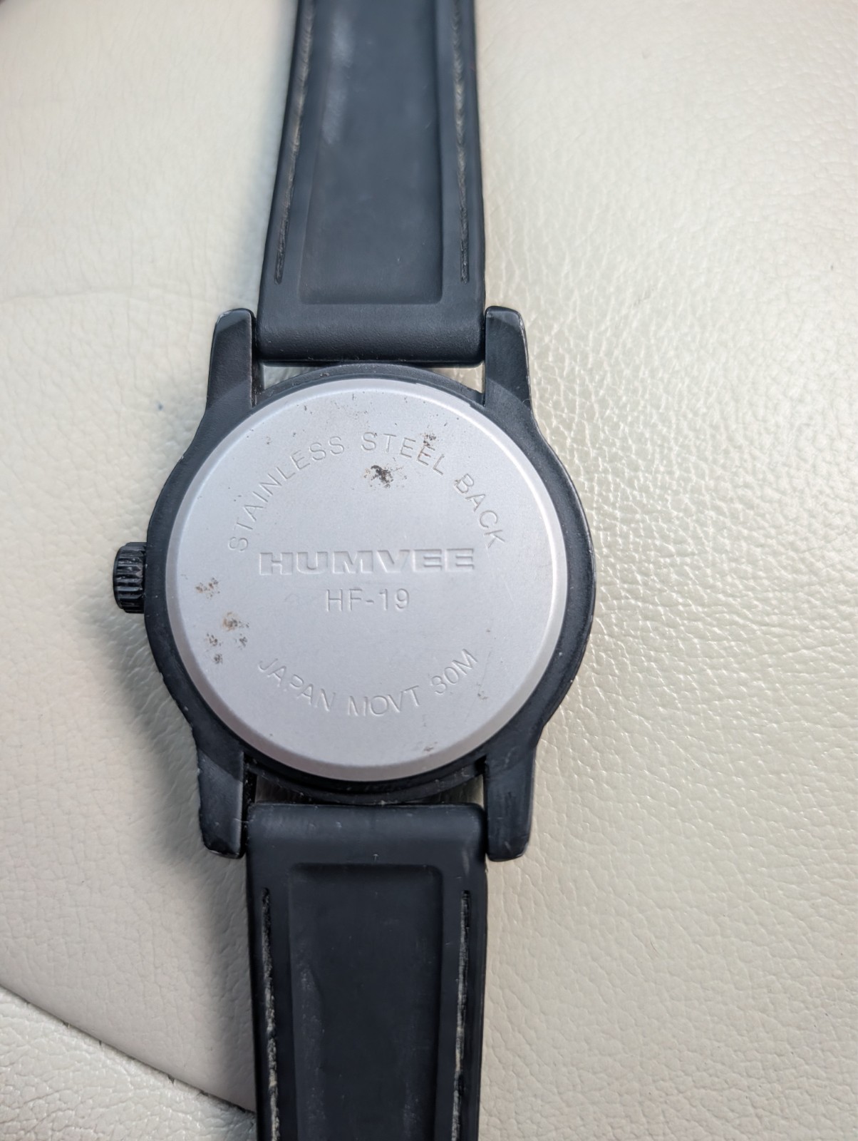 Humvee HF-19 Black Silicone Band Men’s Field Watch