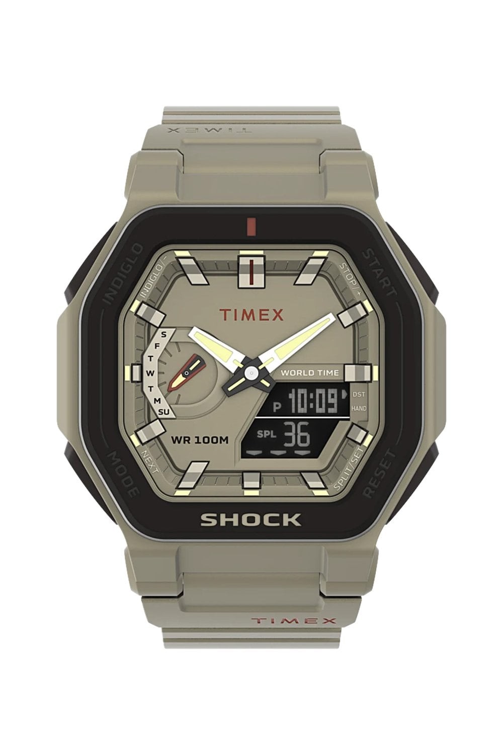 TIMEX COMMAND ENCOUNTER TW2V35500 Silicone Beige Digital Men’s Watch