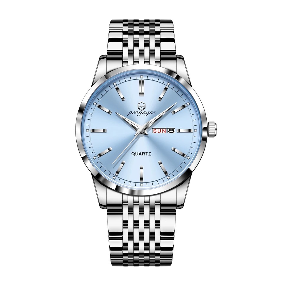 Men Luxury Waterproof Quartz Watch Stainless Steel Casual Fashion Birthday Gift