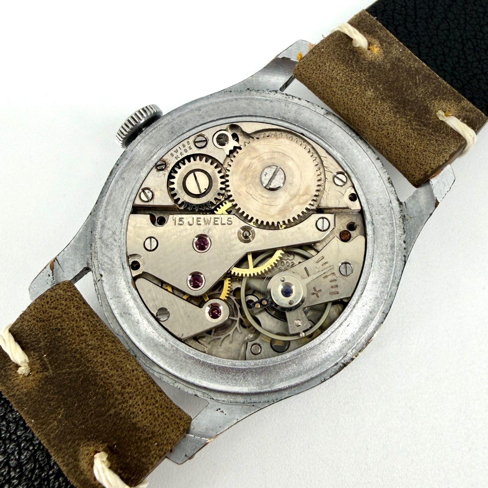 Vintage Swiss Wristwatch – “Ancre 15 Rubis” – AS 1002 / 984 – c.1940s – Working