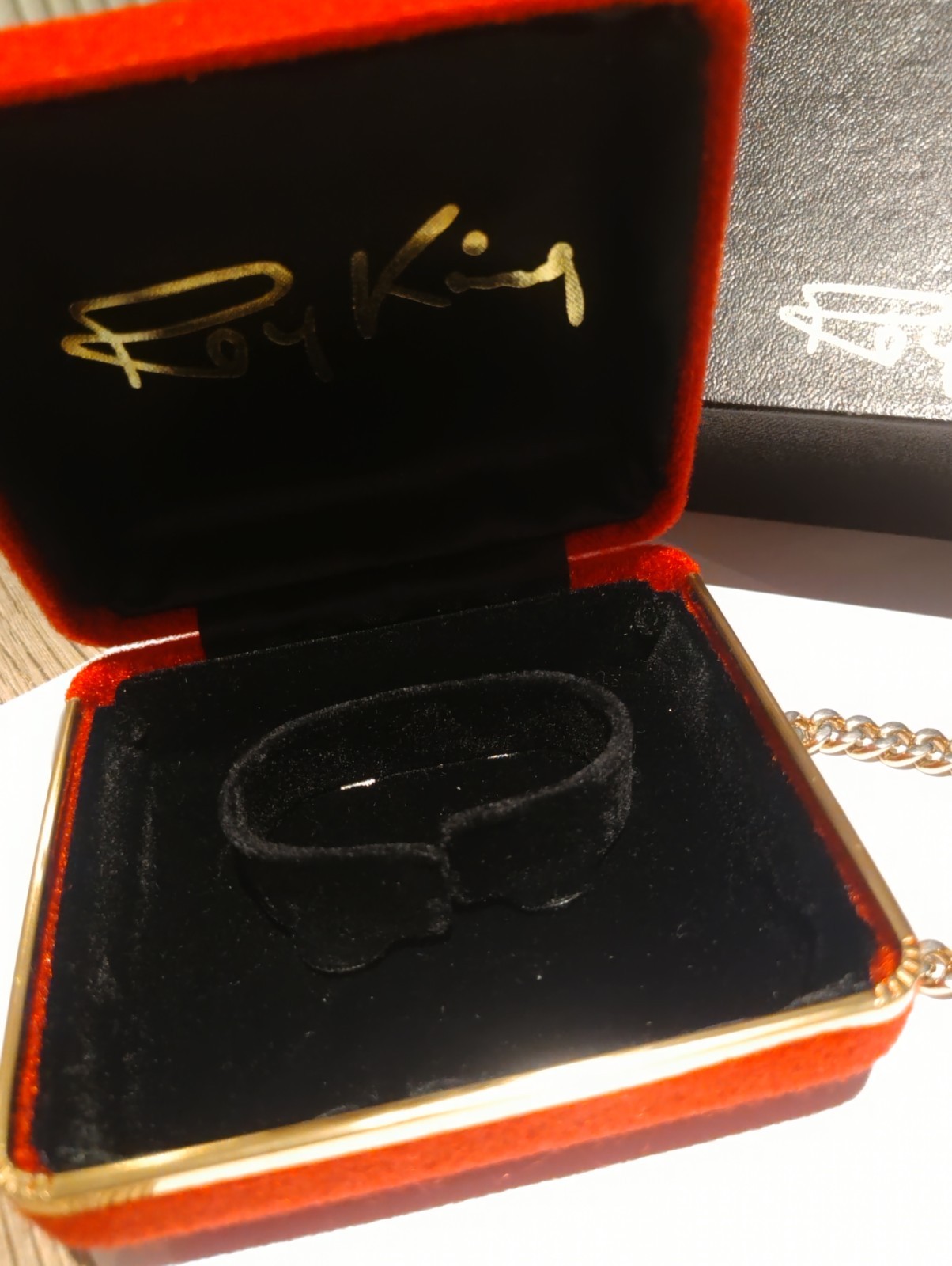 Roy King Hallmarked Tank Ladies Curb Chain Watch T41 Manual Wind 1980s