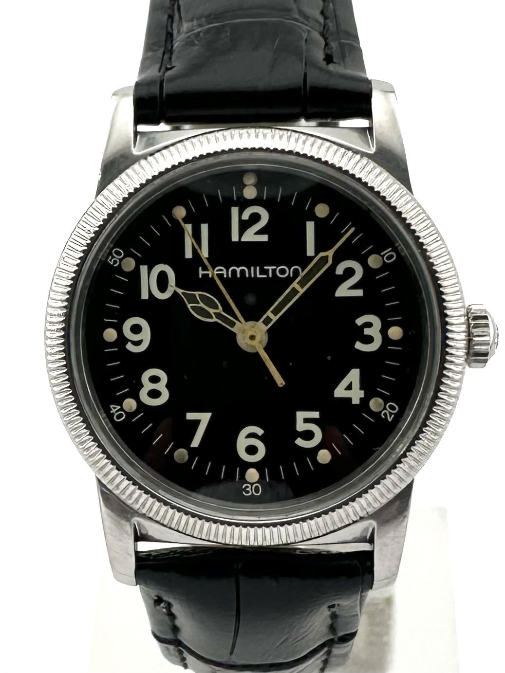 HAMILTON 9715 Khaki coin-edge bezel